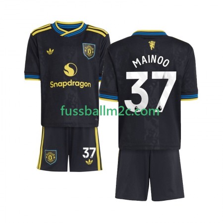 Fußballtrikots Manchester United Kobbie Mainoo 37 Kinder Ausweich Trikotsatz 2025-2026 Fußballtrikots Manchester United Kobbie Mainoo 37 Kinder Ausweich Trikotsatz 2025-2026